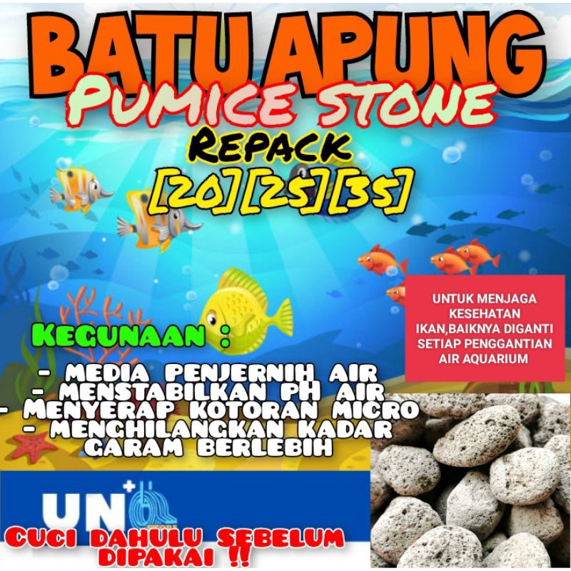 BATU APUNG MEDIA PENJERNIH AIR AQUARIUM/AQUASCAPE REPACK