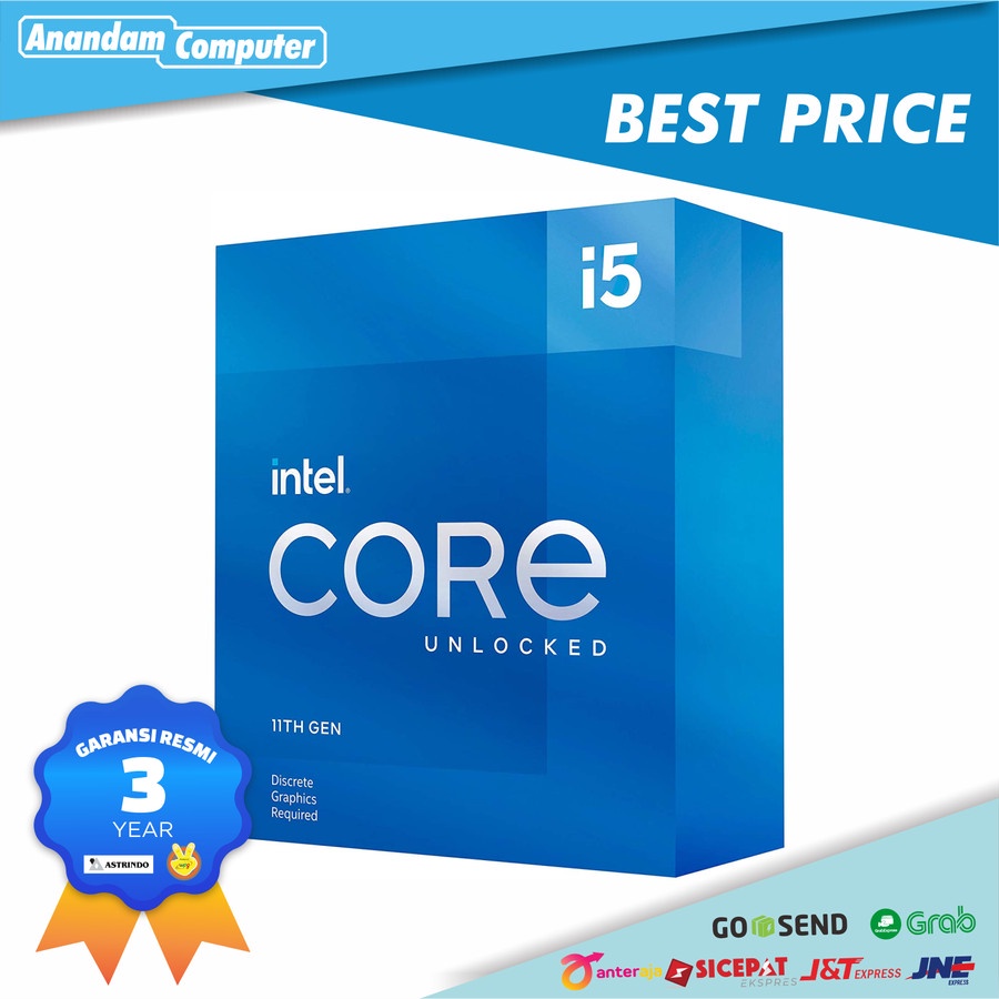 Intel Core i5 11600KF - 6 Cores 12 Thread up to 4.9GHz Box