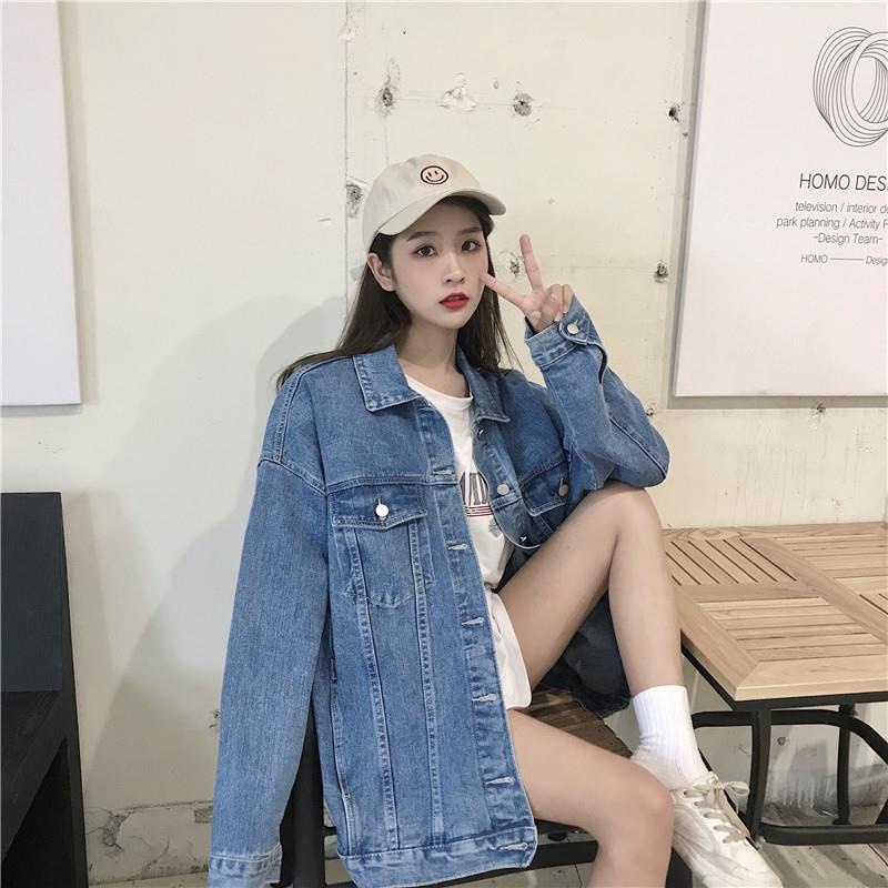 Jaket jeans wanita import /jaket oversize/jaket kekinian bangkok denim