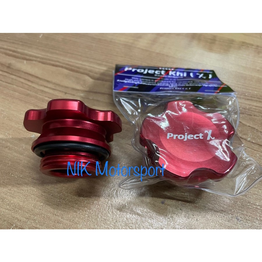 Tutup Oli Toyota - Oil Cap Project X - Innova Fortuner Hilux Etc, CNC Aluminium