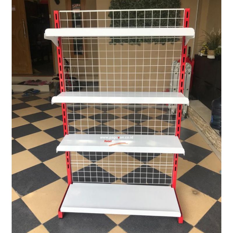 Rak Minimarket Single Tinggi 150cm