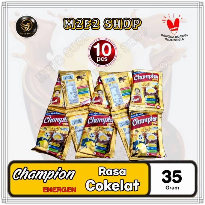 

Susu Bubuk Champion Energen Sachet Cokelat - 35 gr (Harga Renceng)