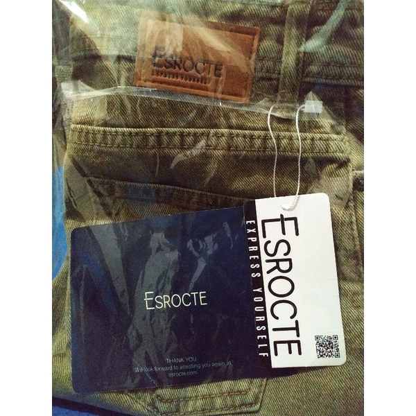 PRELOVED ESROCTE JEANS NO 28 TIPE P04 WARNA COKLAT