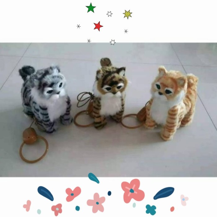 Mainan Mainan Anak Boneka Kucing Bisa Jalan Bunyi Meong Dan Goyang
