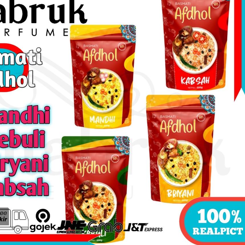 

♞ BASMATI PAKET MURAH Beras Afdhol Bumbu Nasi Mandhi Briyani Kabsah Kebuli Abu kas Afdol ♚