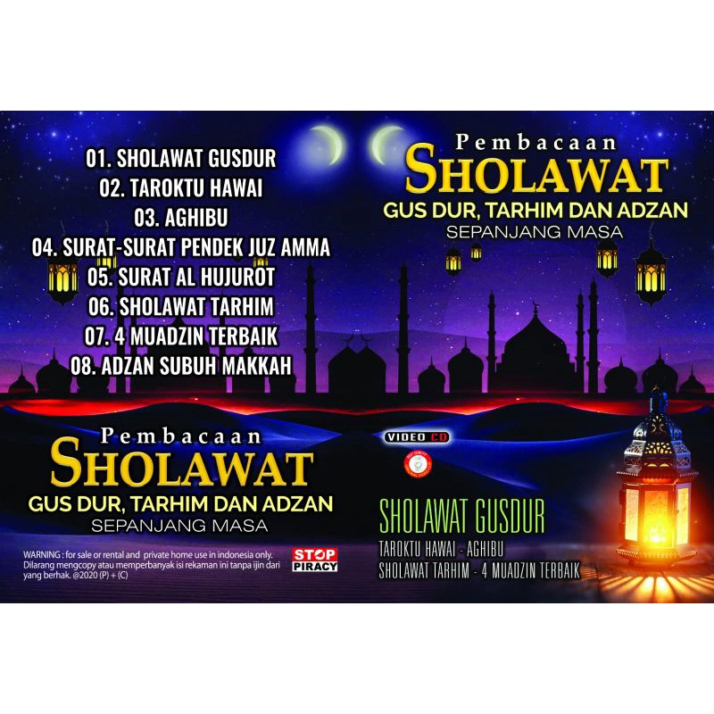 VCD SHOLAWAT DUS DUR,TARHIM, ADZAN