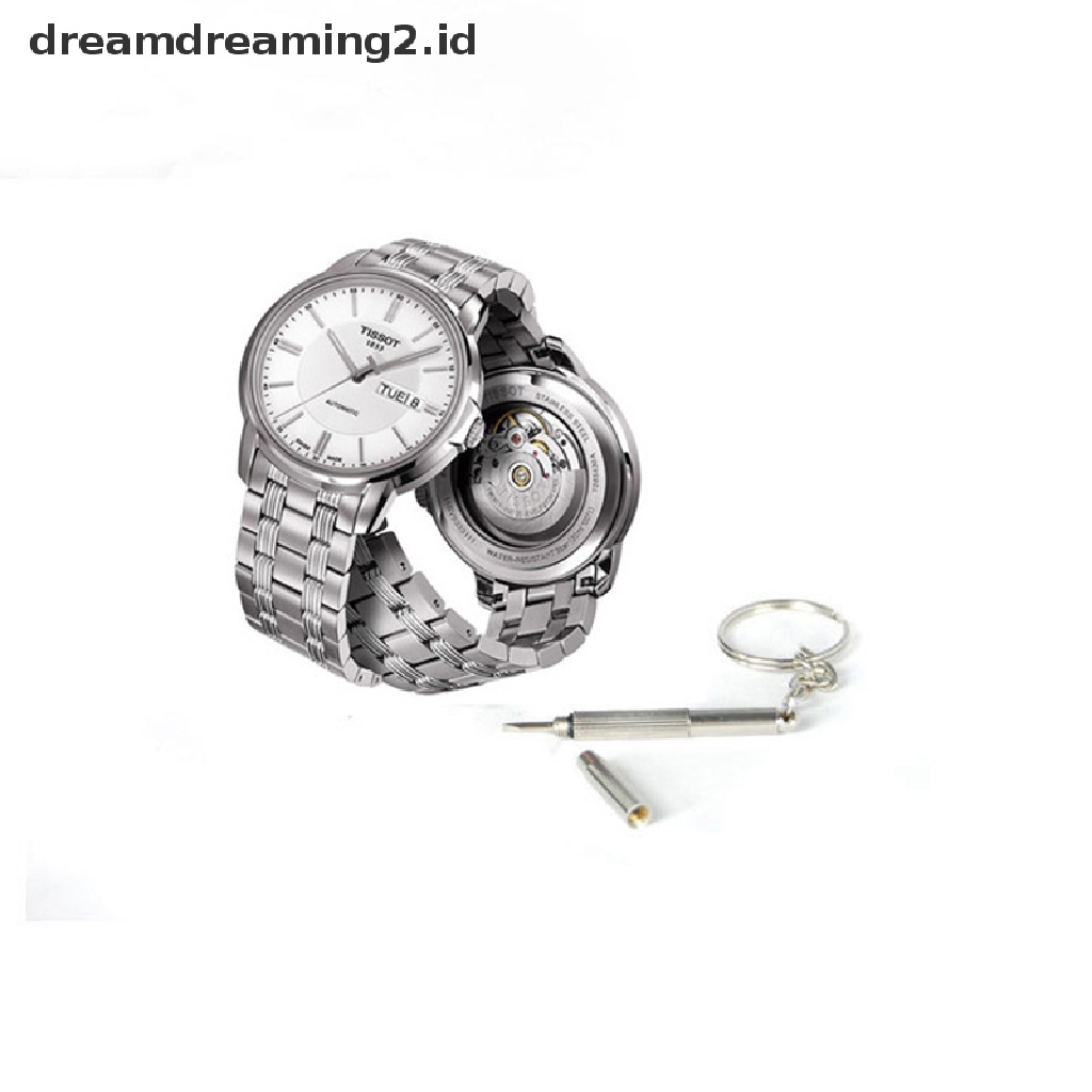 (dream) Obeng Kacamata 3in1 Alat Reparasi Jam Tangan Ponsel Stainless Steel Portabel.