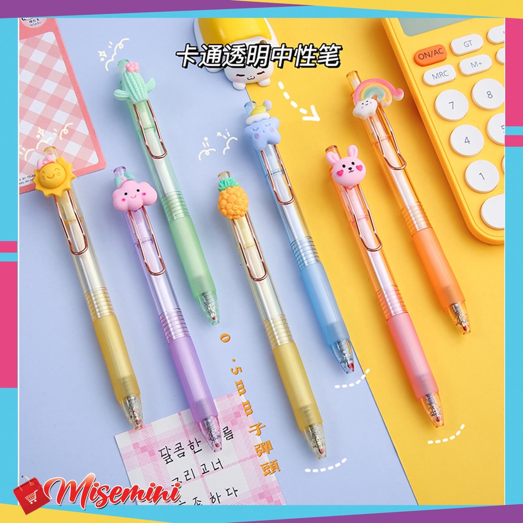

Ⓜ️ Ⓜ️Pulpen Gel Karakter Lucu Korean Style Cute Pen Pena Pelajar Dan Kantor