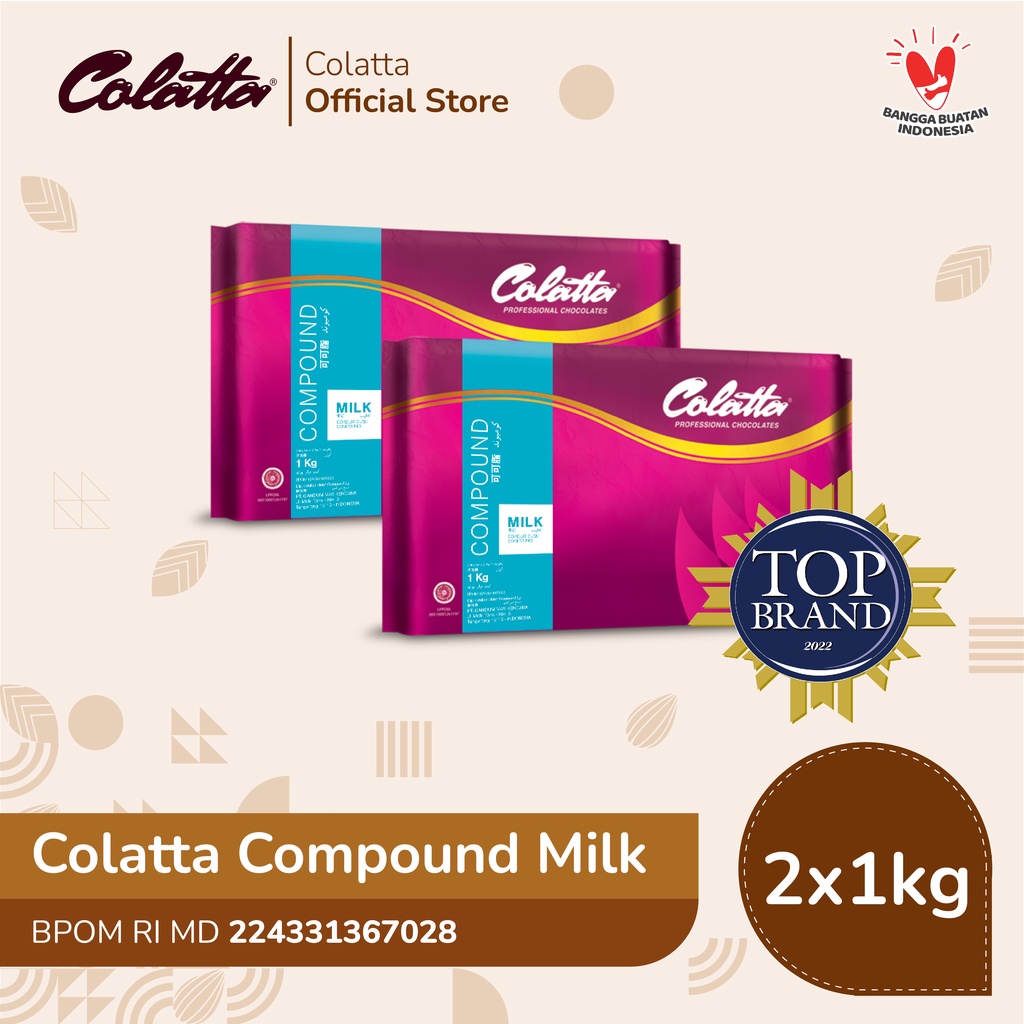 

Bundling Colatta Compound Chocolate Milk - Coklat Susu Batang 1Kg - Isi 2