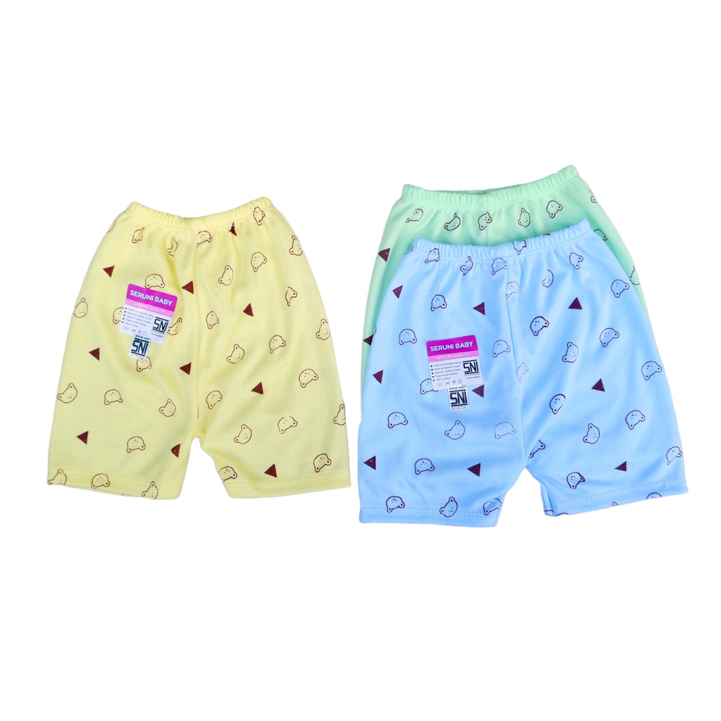(CLN002) ISI 3 PCS Celana Pendek Bayi