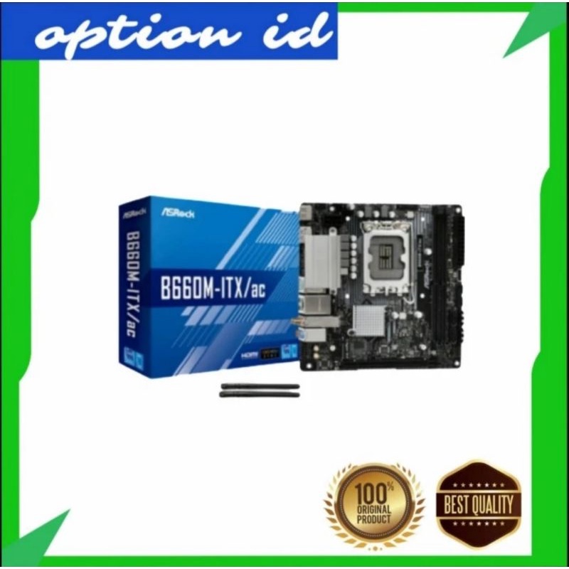 Motherboard INTEL ASRock B660M-ITX/ac | B660 LGA 1700 DDR4 Mini ITX