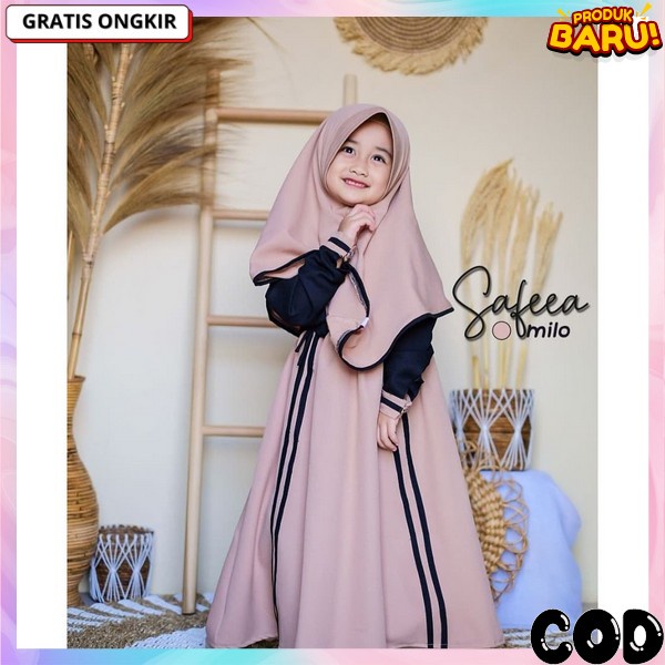 Busana Muslim Gamis Anak Perempuan Remaja Kekinian Murah Syari Kids 11 12 13 14 15 16 17 Tahun Umur 