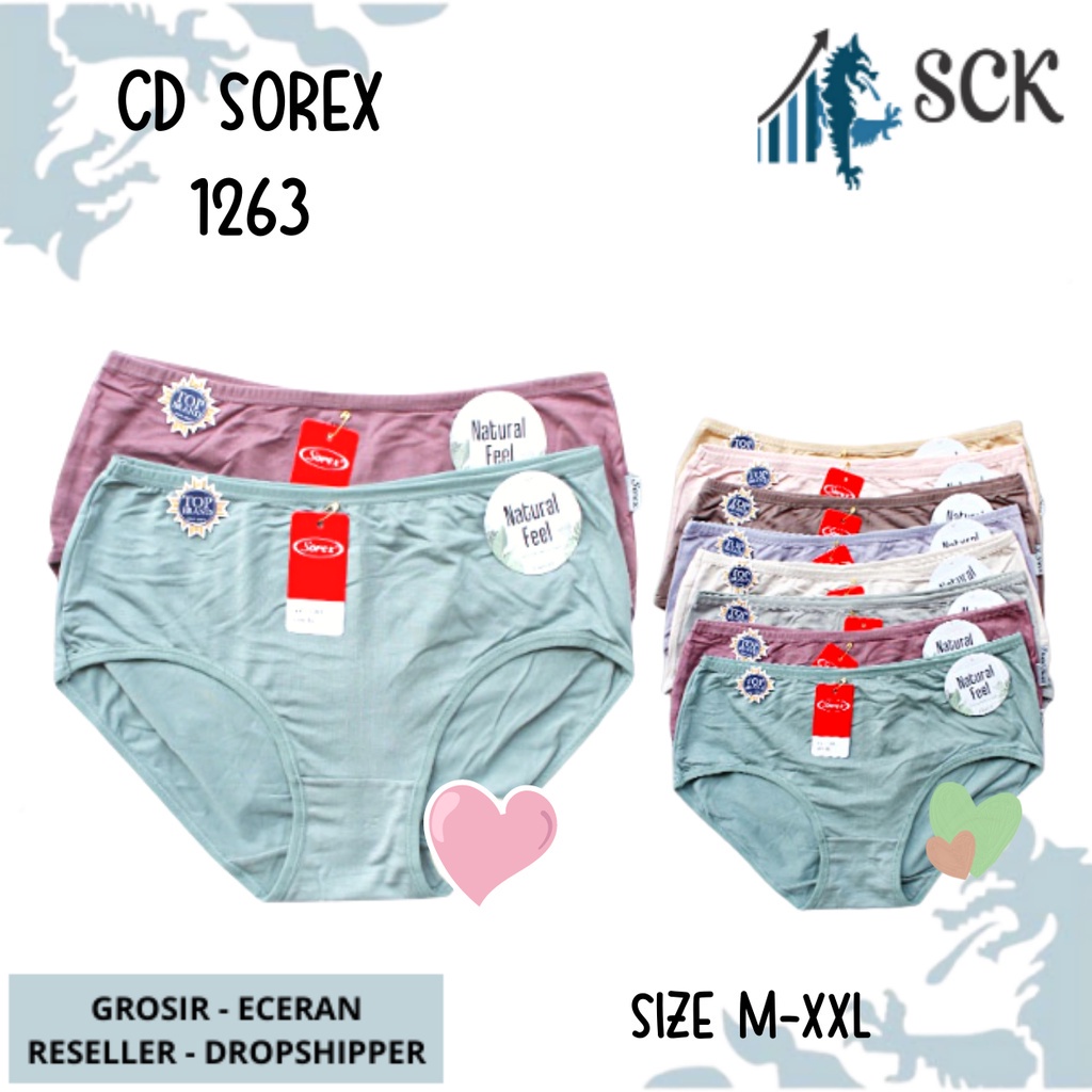 CD SOREX 1263 Katun / Celana Dalam Wanita Aneka Warna Grosir - sckmenwear GROSIR