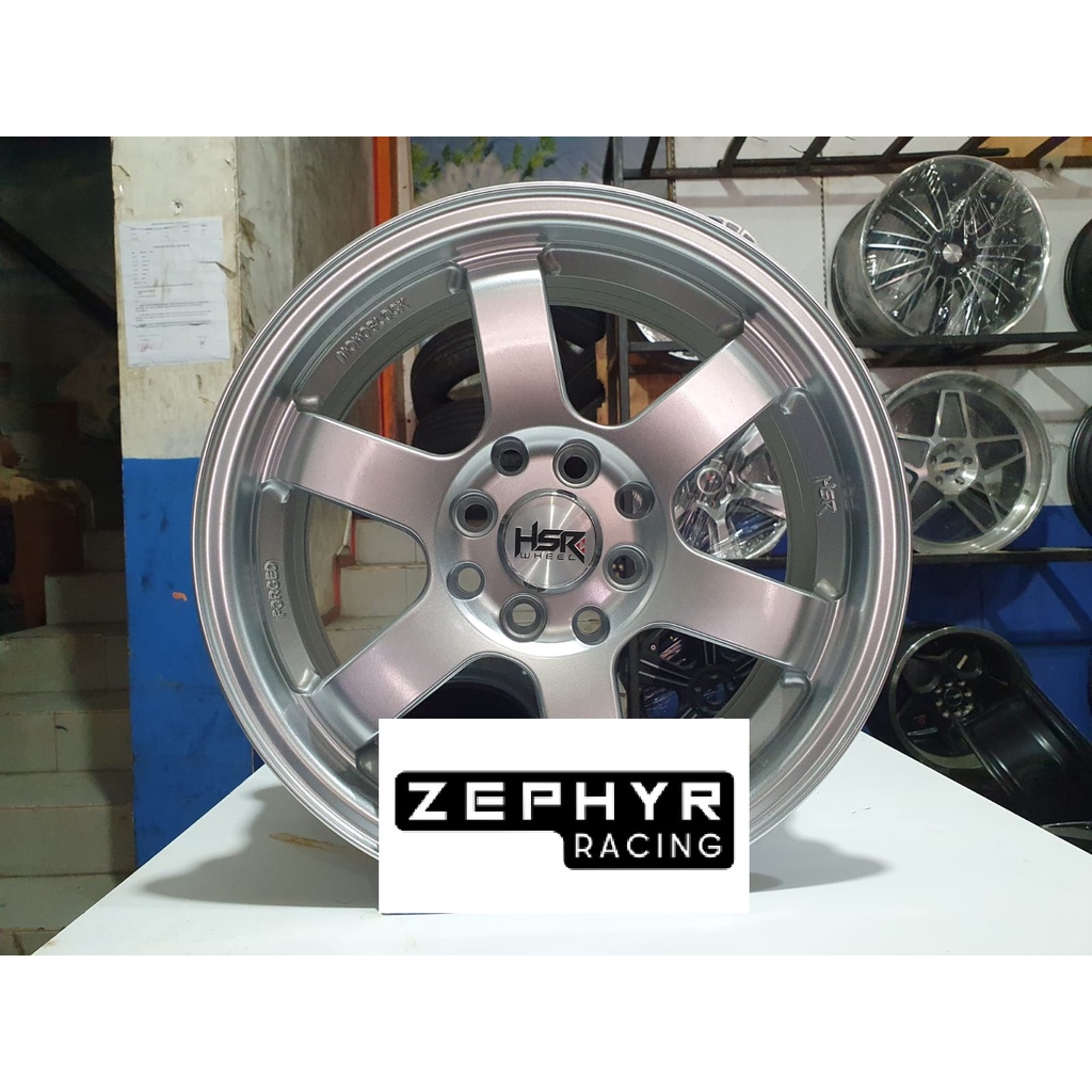 VELG TE37 R15 H8 SILVER HSR TOKYO COCK BUAT AGYA AYLA BRIO SIGRA DLL DI ZEPHYR  RACING PALEMBANG