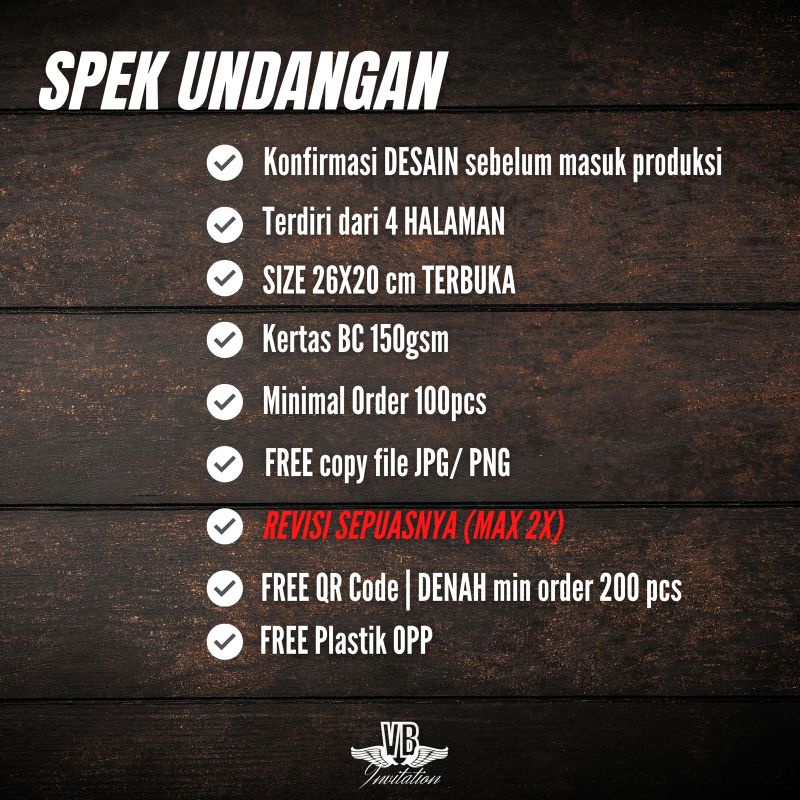 UNDANGAN PERNIKAHAN TASYAKURAN KHITAN ULTAH KEKINIAN TERMURAH ELEGANT VBU 046