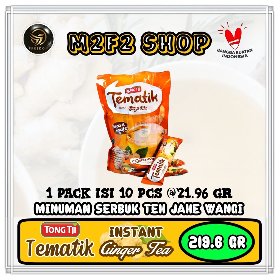 

Teh Bubuk Tong Tji Tematik Rasa Jahe Wangi | Ginger Tea Bag - 21,96 gr (Kemasan 1 Pouch)