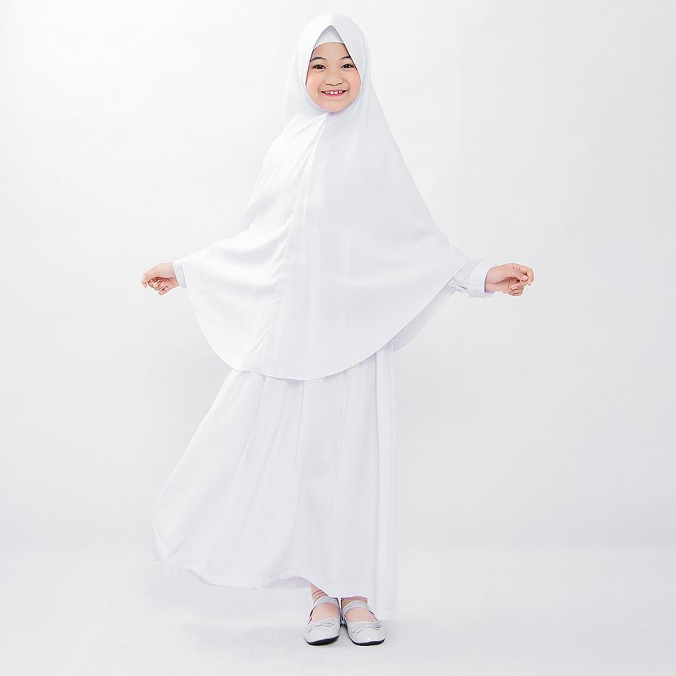 Best Seller Bajuyuli Gamis Anak Syari Putih