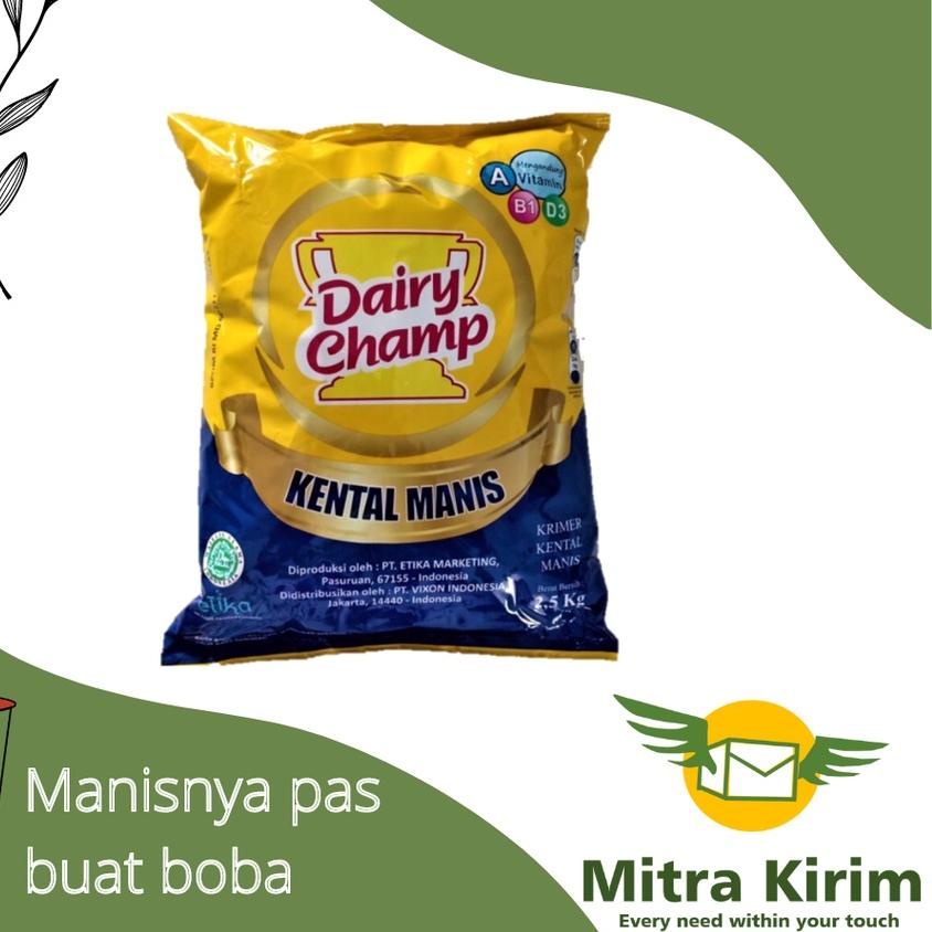 

☑ Susu Kental Manis Dairy Champ 2.5kg Per Pcs ✰