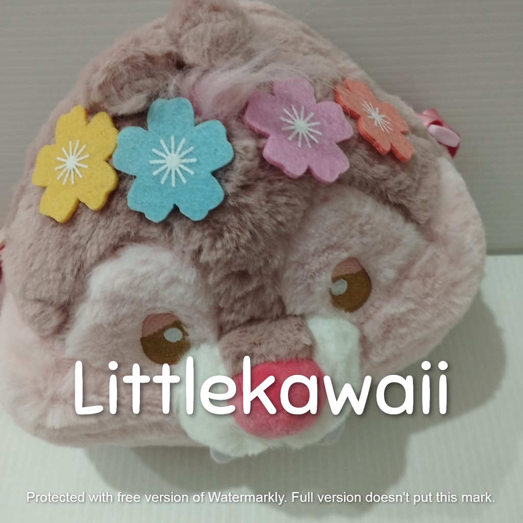 LK/Tas Slempang Boneka Plush Anak Remaja Slingbag Fashion Korean Style Chip And Dale Kiki Koko Lucu Soft Cute Unofficial