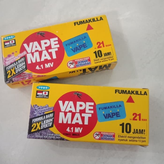 Paket Hemat Fumakilla Vapee Mat elektrik Alat+Refill Mat isi 21 Obat Nyamuk elektric tanpa Asap