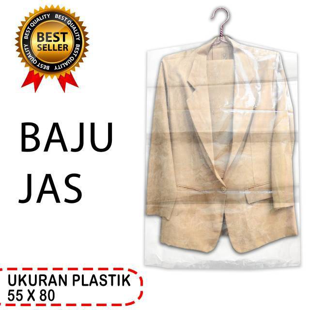 Plastik  Baju Gantung Ukuran 55x80  1Lusin