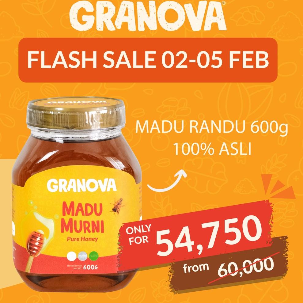

PROMO 2.2 Madu Asli 100% - Madu Murni Randu Granova 600 gram - Sehat, Natural (100% Pure Honey) Ramayana