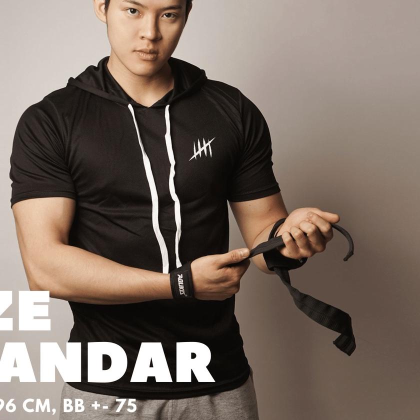 ✼ DONSON Hoodie Polos Pria Lengan Pendek Jumbo ۝