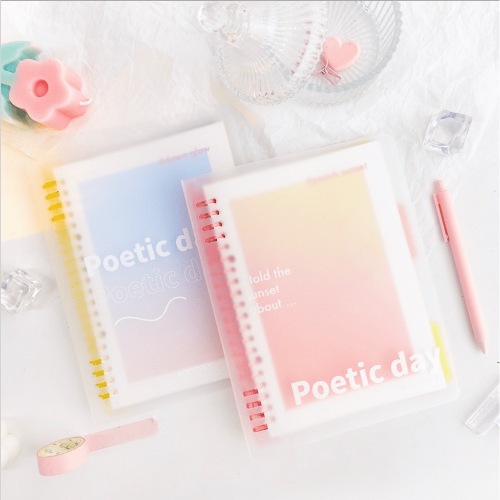 Binder/ loose leaf/ binder pastel/ binder aesthetic warna pastel/ binder A5/ binder B5/ binder isi u