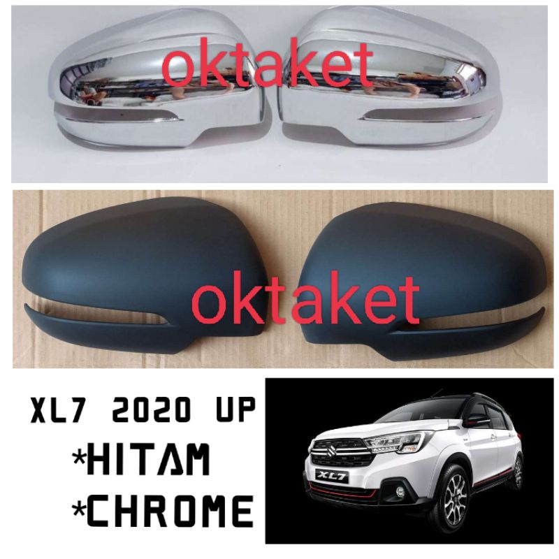 cover spion Suzuki XL7 2020 2021 2023 hitam &amp; Chrome