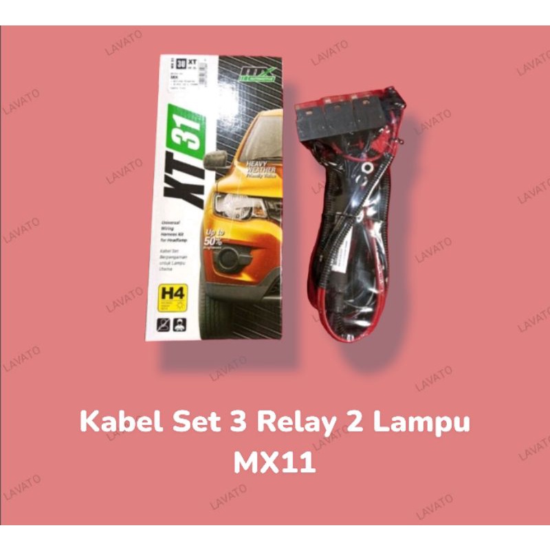 Kabel Set 3 Relay 2 Lampu MX11