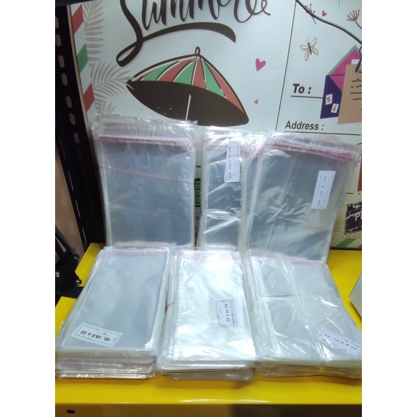 PLASTIK OPP UNDANGAN 0,3MM