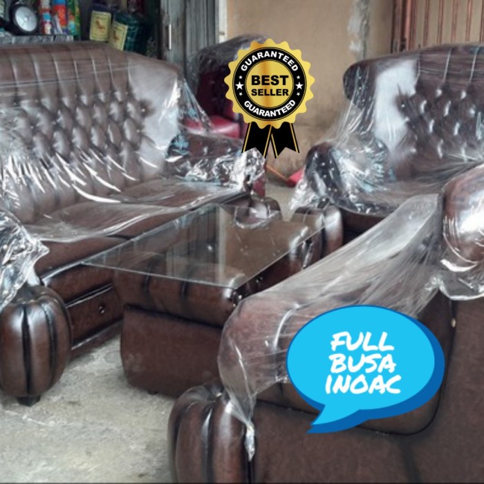 Best Seller Kursi Tamu / Sofa Ruang Tamu Jaguar Hitam 1 Set