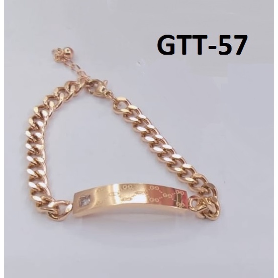 GELANG TANGAN KAKI TITANIUM EMAS GOLD PLAT UKIR TERMURAH / DUNIA GELANG TERBARU