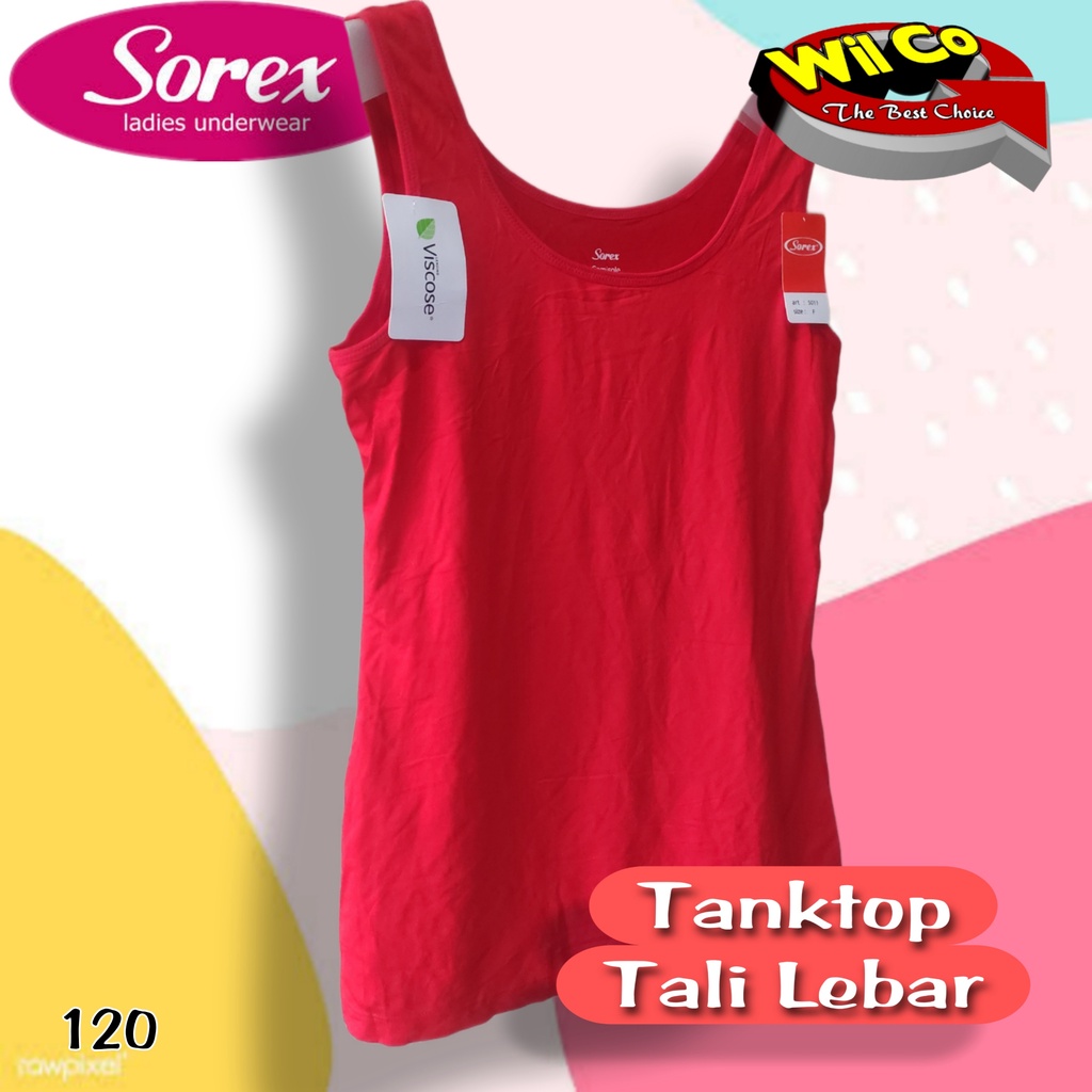 K120 -  TANKTOP ATASAN WANITA DEWASA SOREX ALL SIZE TALI LEBAR