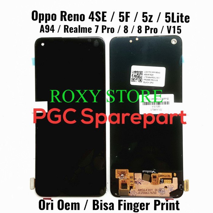 Ori Oem LCD Touchscreen Oppo Reno 4SE 4se 5F 5Z 5Lite A94 (4G) 7 Pro 8 - Original