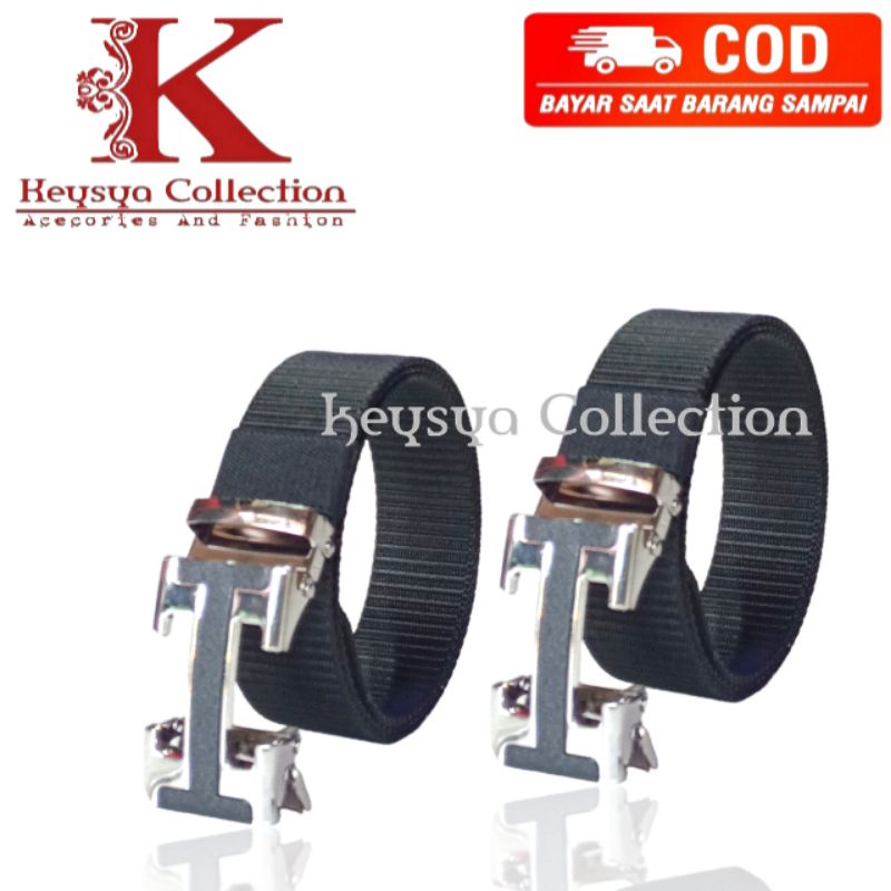 ikat pinggang pria Tactical sabuk pria nylon canvas gesper pria kanvas nylon