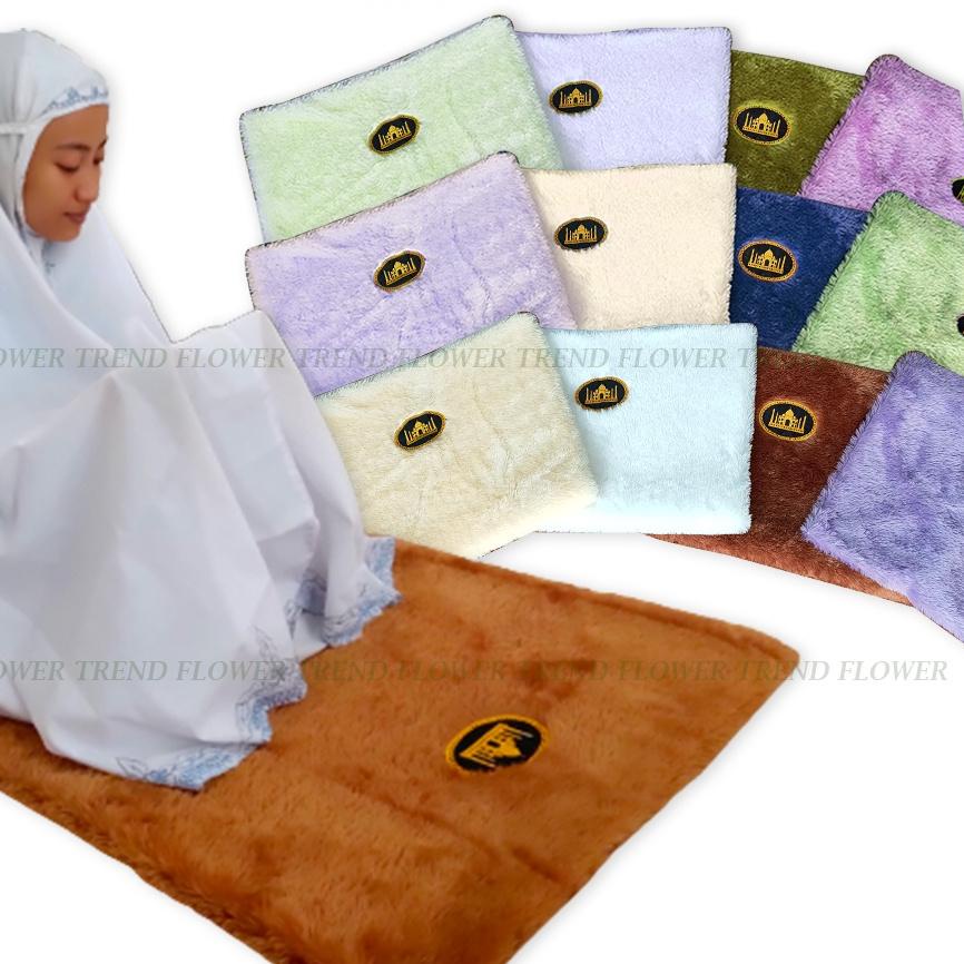 ➳ SAJADAH TEBAL BULU RASFUR PREMIUM CM HALUS AMBAL SHOLAT ✸