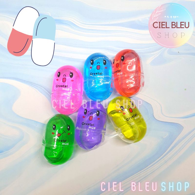 SLIME MODEL KAPSUL / SLIME CAPSULE MINI / SLIME TOY MAINAN RAINBOW / CIEL BLEU SHOP