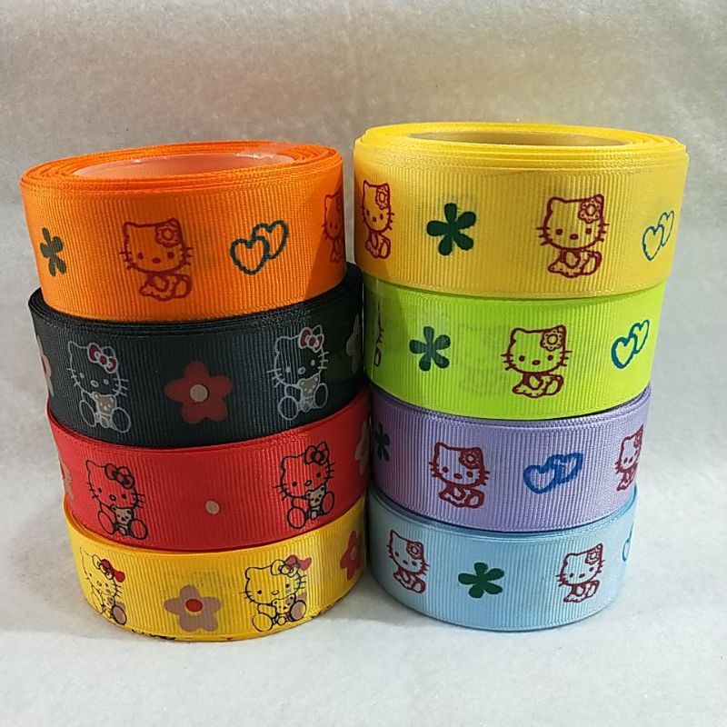 

Pita Grosgrain 2,5cm Hello Kitty PER ROLL