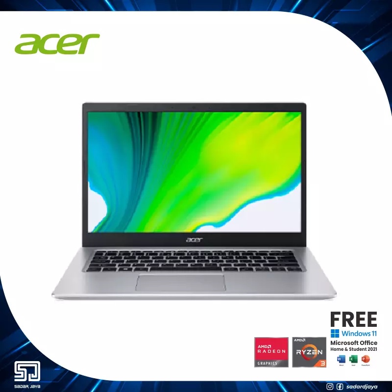 Laptop Acer Aspire 3 Slim A314-23M-R24X AMD Ryzen 5 - 7520U / 8GB / SSD 512 / 14″ / Win11 OHS