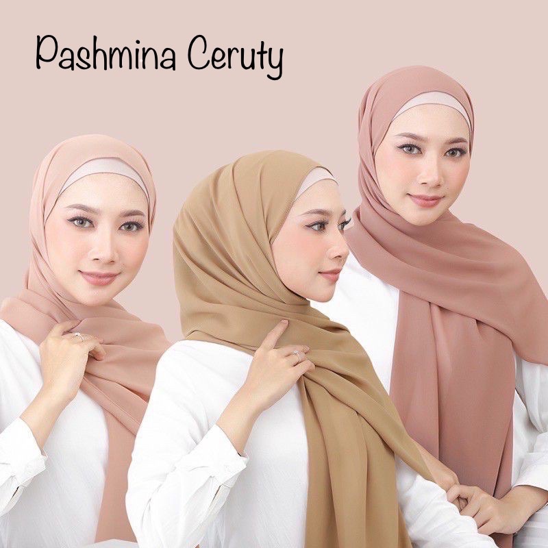 (180cmx75cm)JILBAB PASHMINA CERUTY / SABYAN POLOS