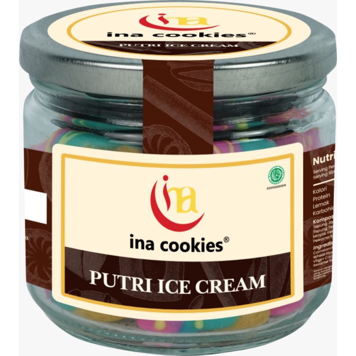 

INA COOKIES KEMASAN JAR KACA VARIAN PUTRI ICE CREAM