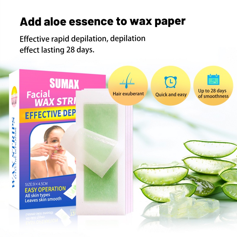 Sumax 72 Strips Small Wax Paper For Women Wax Strips Perontok Bulu Waxing Penghalus Kecantikan Mulus