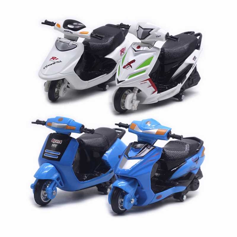 1/16 Scooter Model Anak Mini Ladies Motor Mobil Kendaraan Mainan Kado