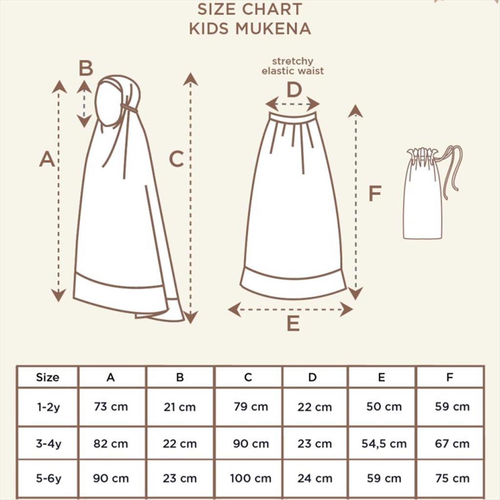 Little Palmerhaus Kids Mukena Beige Sophia Mukena Anak