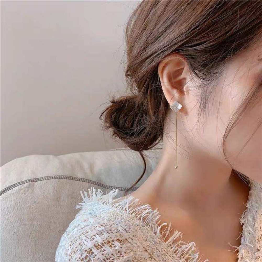 Deartiara Korea Trendi Anting Serbaguna Temperamen Anting Rumbai Panjang Anting Kepribadian Fashion Anting Perempuan