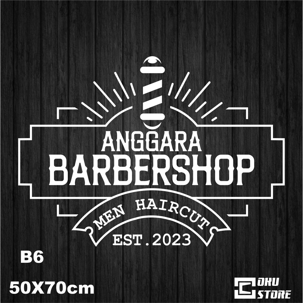 Custom Sticker ANGGARA BARBERSHOP