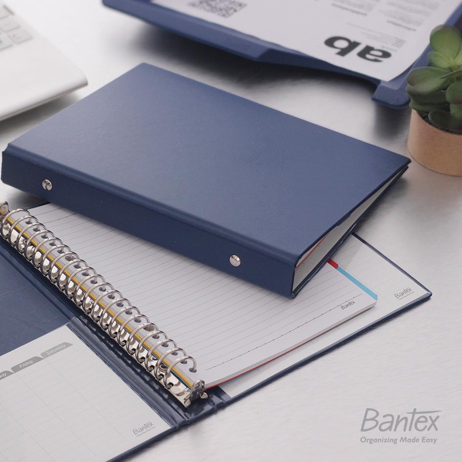 

id7d7Cr Bantex Binder Note A5 20 Ring Besi Loose Leaf Multiring Binder Blue 1324 01