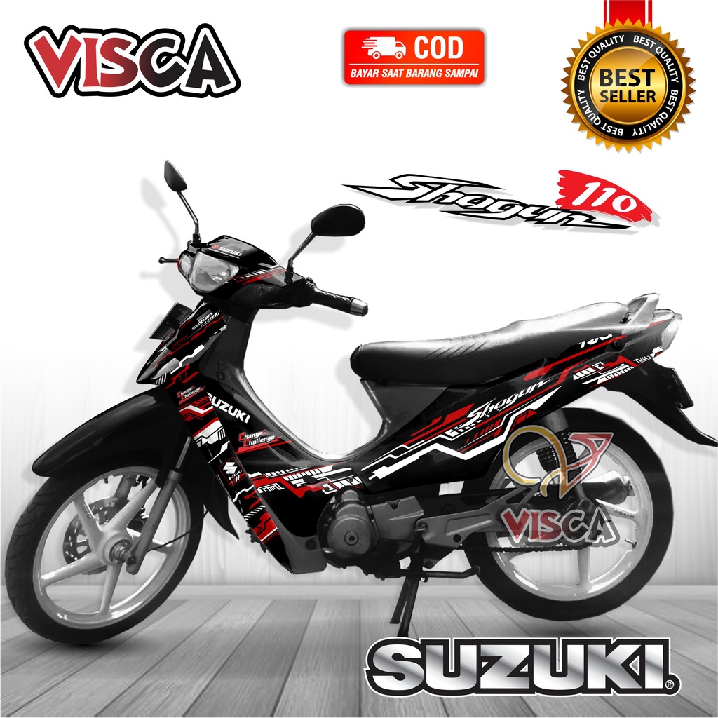 Decal Shogun 110 R Full Body Stiker Shogun 110 R Full Body Striping Shogun 110 R Full Body Hitech