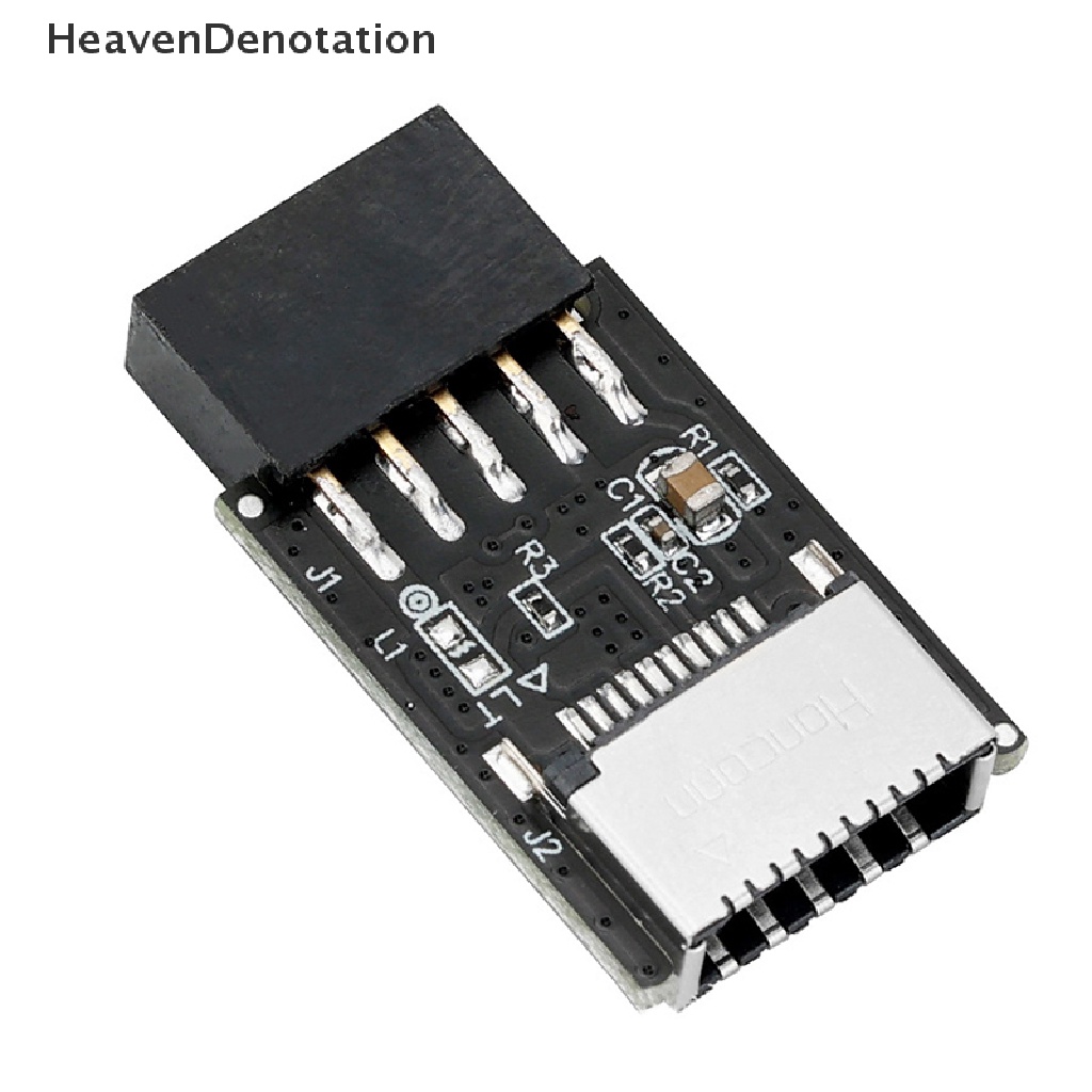 [HeavenDenotation] Header Wanita 9Pin Ke Tipe-E Adapter Motherboard 9-pin Ekstensi Tipe-E Ke Key-A Converter Adapter HDV